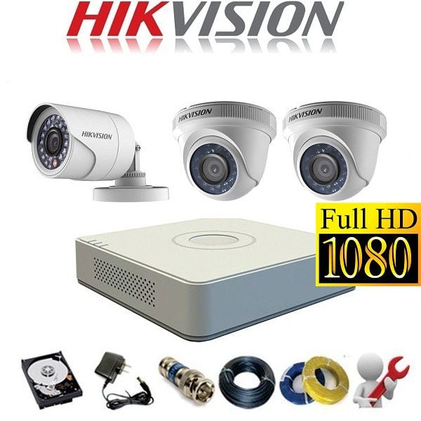 Trọn bộ 9 camera Hikvision 2Mp (HD 1080) - Cameravn247.com