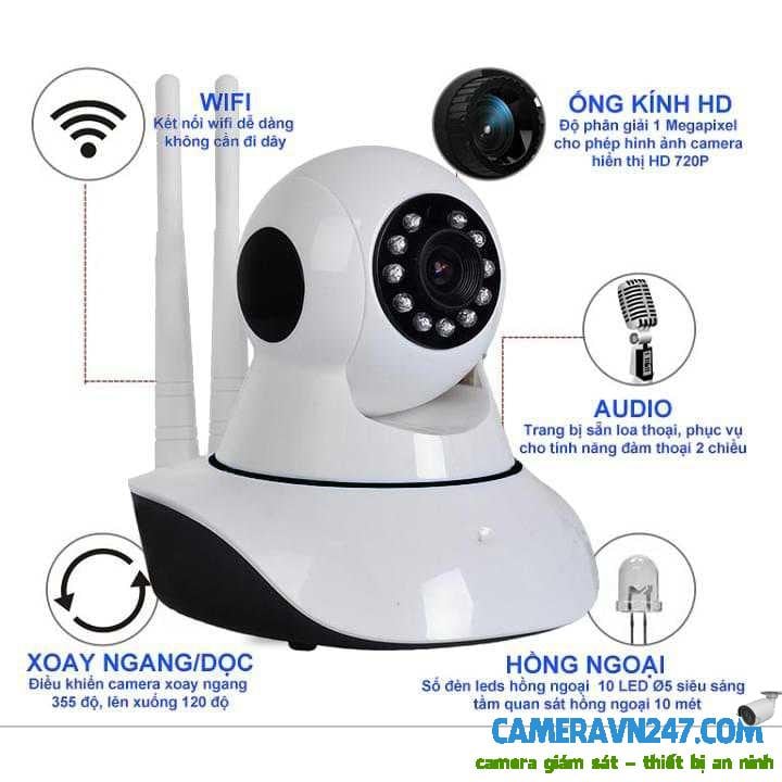 Camera IP thân trụ hồng ngoại (Chưa bao gồm nguồn và thẻ nhớ) - Nhà thông  minh Homegy